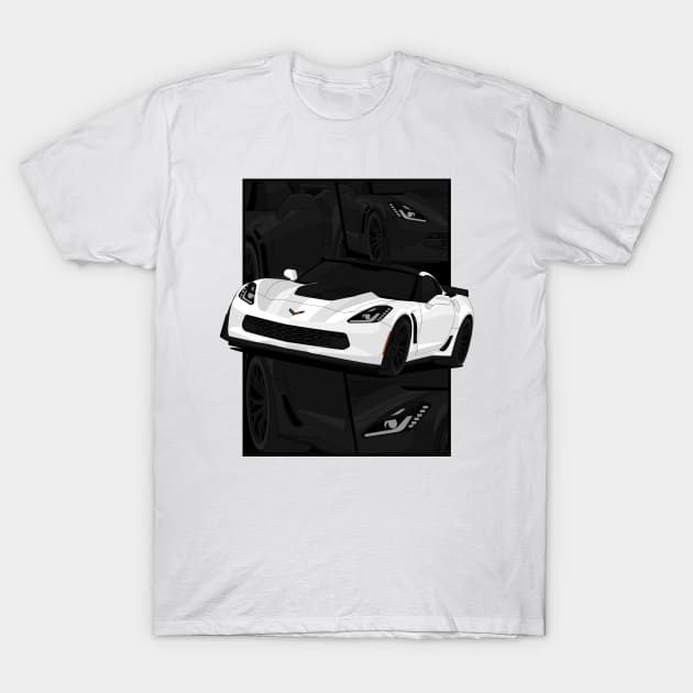 Z06 WHITE T-Shirt by VENZ0LIC